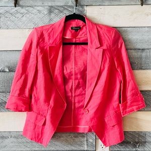 EUC Pink Linen Blazer - Size Small